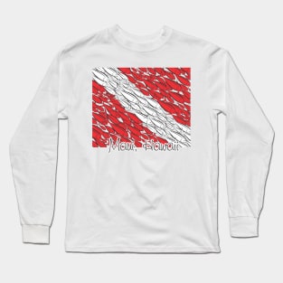 Scuba Diving Flag Maui, Hawaii Long Sleeve T-Shirt